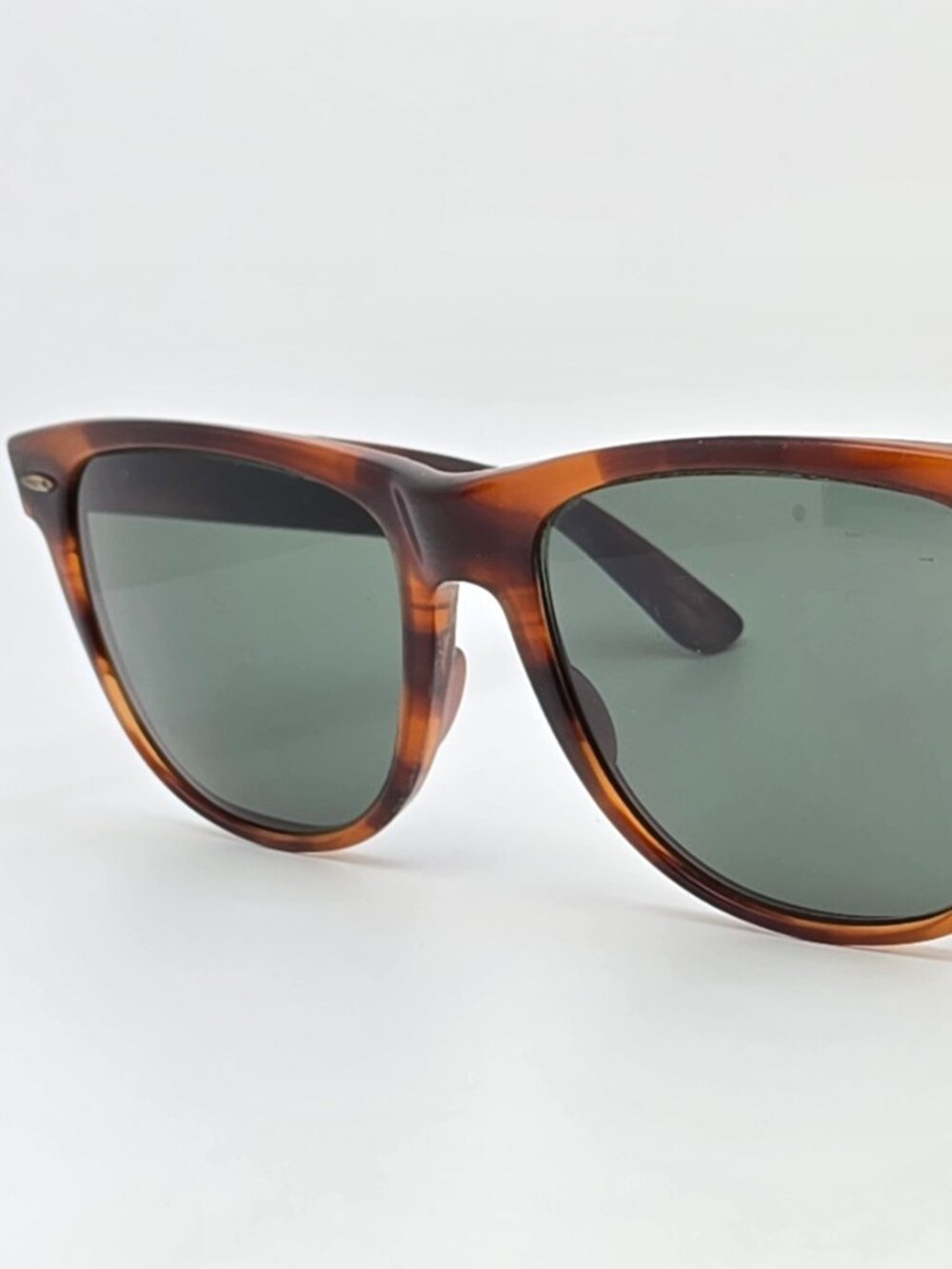 Ray-Ban B&L L1725 Wayfarer II Mock Tortoise Frame G-15 Green Glass Sunglasses 54